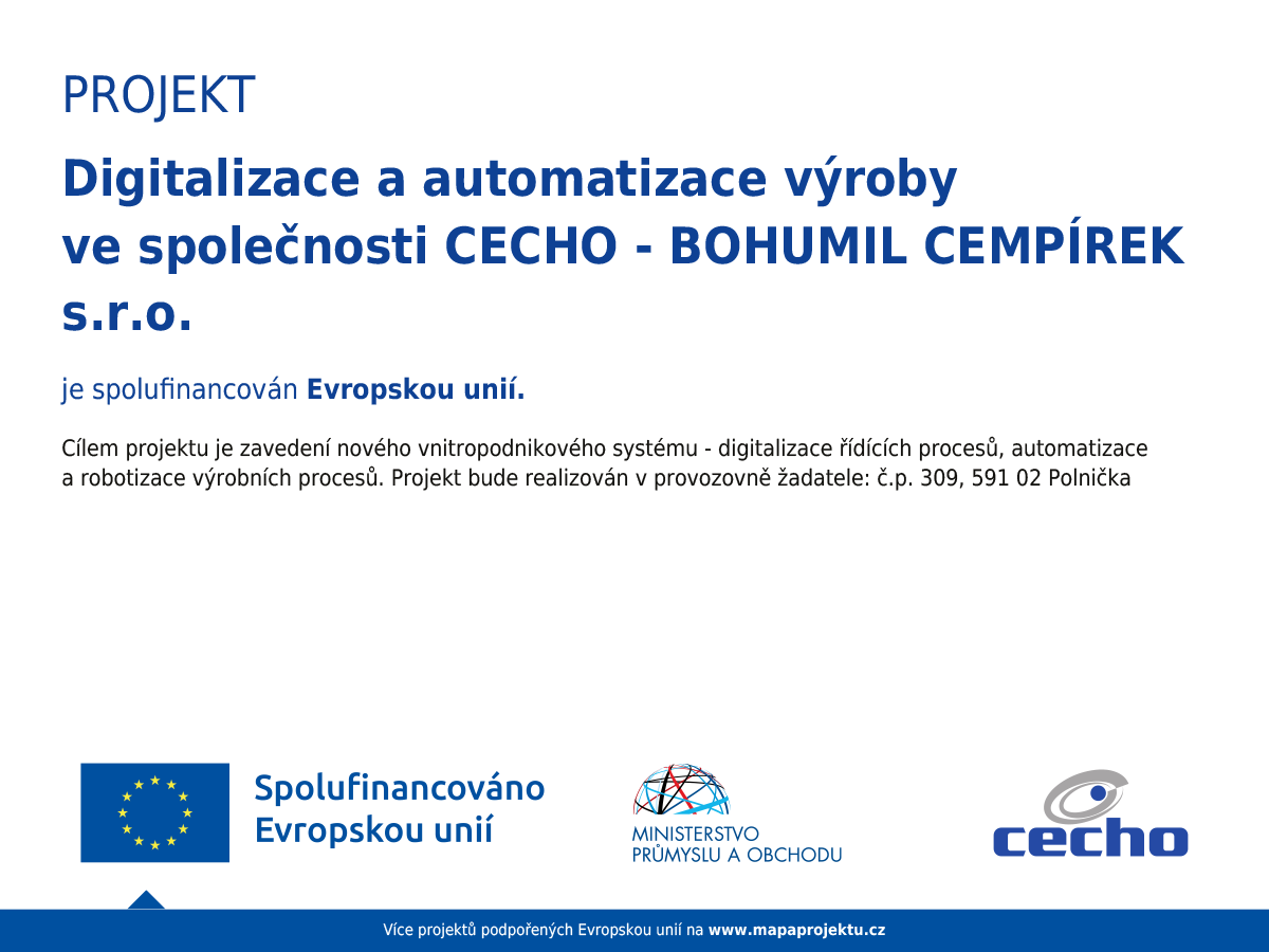Digitální vzdělávání na Žďársku, CECHO - BOHUMIL CEMPÍREK s.r.o.